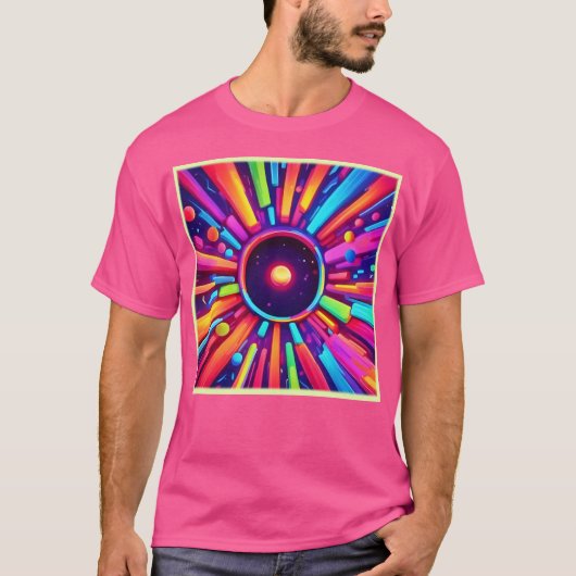 Nebula Burst: kosmische caleidoscoop T-shirt (Voorkant)