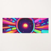 Nebula Burst: kosmische caleidoscoop Yogamat (Voorkant (horizontaal))