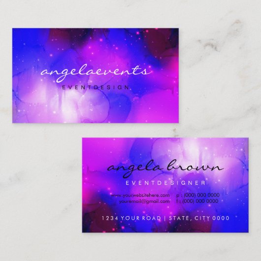 Nebula Celestial Visitekaartje (Voorkant / Achterkant)