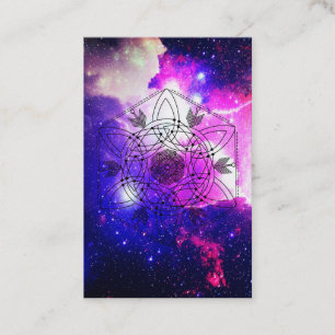 *~ * Nebula Celtic Aztec Tribal Boho Galaxy Visitekaartje