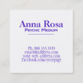 *~* Nebula Cosmic Galaxy Sacred Geometry Vierkante Visitekaartje (Achterkant)