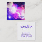 *~* Nebula Cosmic Galaxy Sacred Geometry Vierkante Visitekaartje (Voorkant / Achterkant)