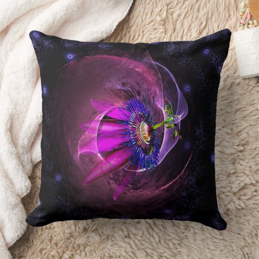 Nebula Design in Lavender en Black Pillow Kussen (Deken)