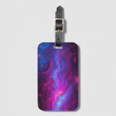 Nebula Design Kosmische Abstracte Kunst Bagagelabel (Voorkant (verticaal))