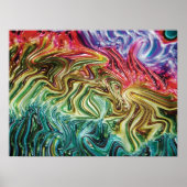 Nebula - Draaiende Faux 3d Metallic Regenboog Poster (Voorkant)