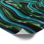 Nebula - Draaiende Faux 3d Metallic Regenboog Poster (Hoek)