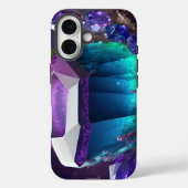 Nebula Dreams Abstracte onderwaterjuwelen Crystal Case-Mate iPhone Case (Achterkant)