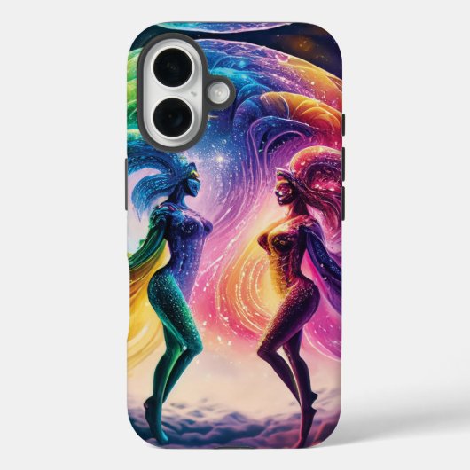 Nebula Dreams Fantasy Kosmische Regenboog Liefhebb Case-Mate iPhone Case (Achterkant)