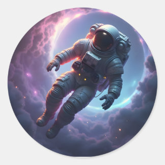 Nebula Drift: De Eenzame Ontdekkingsreiziger – Sci Ronde Sticker
