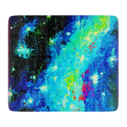 Nebula en ruimtekosmische Design. Bestel nu Snijplank (Voorkant)