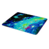 Nebula en ruimtekosmische Design. Bestel nu Snijplank (Hoek)