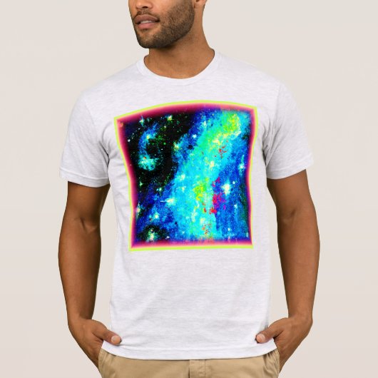 Nebula en ruimtekosmische Design. Bestel nu T-shirt (Voorkant)
