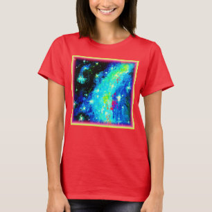 Nebula en ruimtekosmische Design. Bestel nu T-shirt