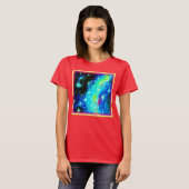 Nebula en ruimtekosmische Design. Bestel nu T-shirt (Voorkant volledig)