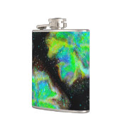 Nebula en Stardust Cosmic Vinyl Flask Heupfles (Links)