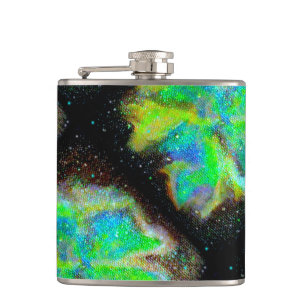 Nebula en Stardust Cosmic Vinyl Flask Heupfles
