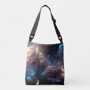 Nebula en sterrenstelsels in de ruimte crossbody tas