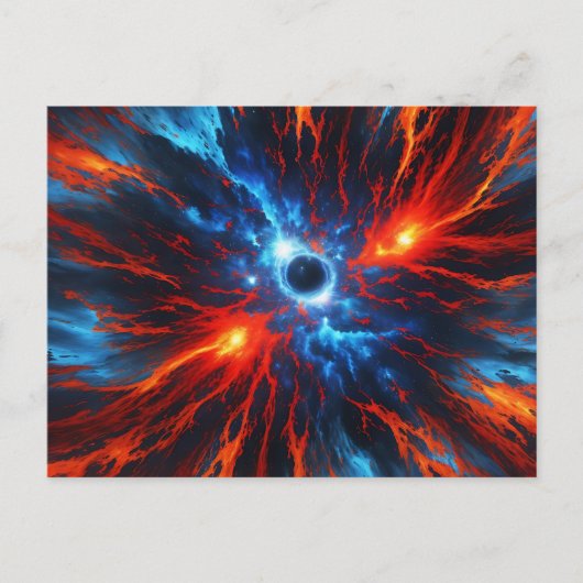 Nebula Fiery Vortex Briefkaart (Voorkant)