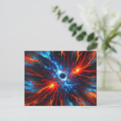 Nebula Fiery Vortex Briefkaart (Staand voorkant)