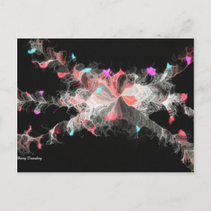Nebula Flowers Briefkaart