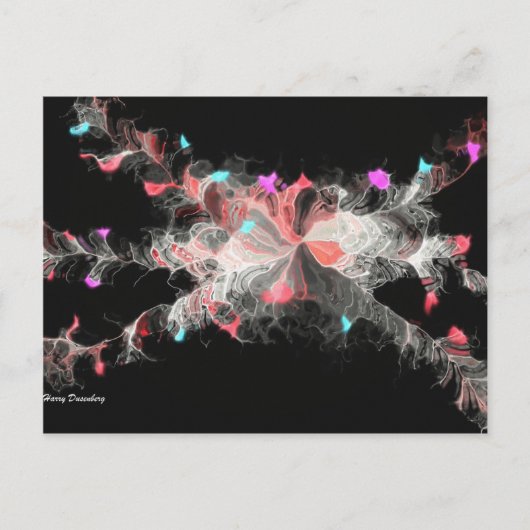 Nebula Flowers Briefkaart (Voorkant)