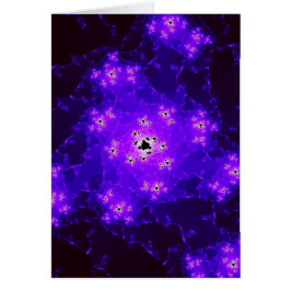 Nebula Fractal Blank Note Card