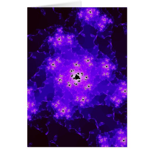 Nebula Fractal Blank Note Card (Voorkant)