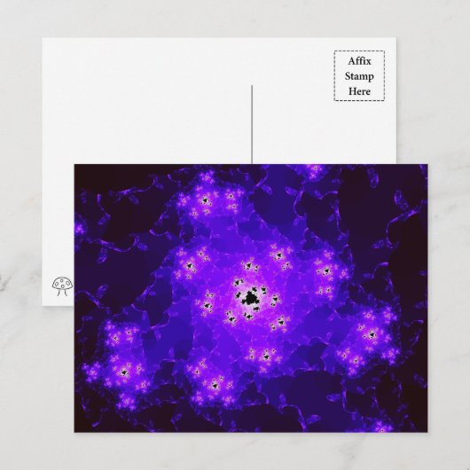 Nebula Fractal Briefkaart (Voorkant / Achterkant)