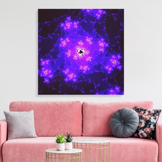 Nebula fractal canvas Print (Insitu (Woonkamer))