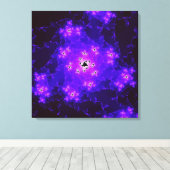 Nebula fractal canvas Print (Insitu (Houten vloer))