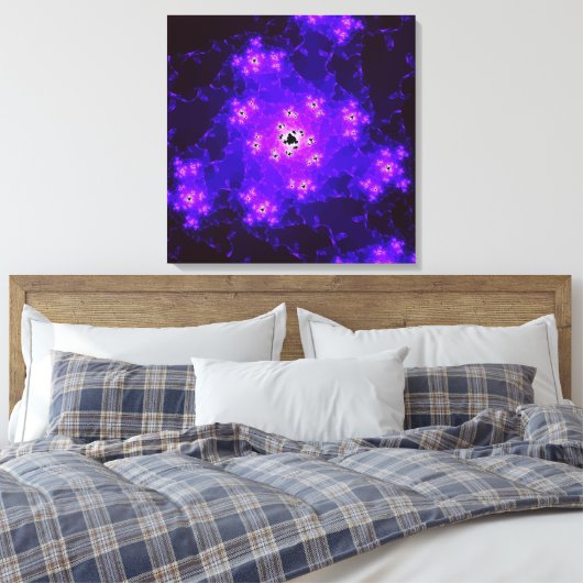 Nebula fractal canvas Print (Insitu (Slaapkamer))