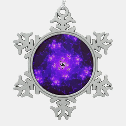 Nebula Fractal Snowflake Ornament (Voorkant)