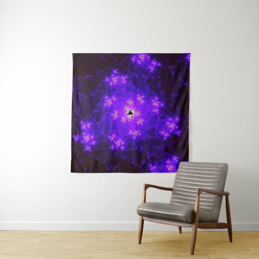 Nebula Fractal Tapestry Wandkleed (In situ)
