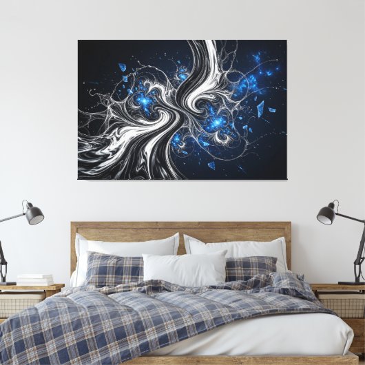 Nebula Fractalis Canvas Afdruk (Insitu (Slaapkamer))