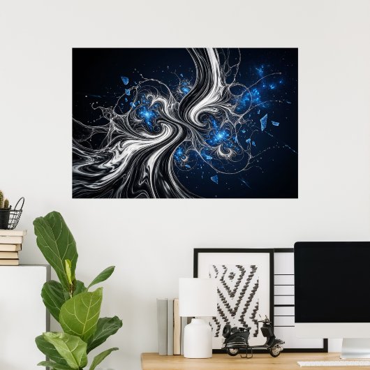 Nebula Fractalis Poster (Thuiskantoor)