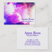 *~* Nebula Galaxy Cosmic Sacred Geometry Visitekaartje (Voorkant / Achterkant)