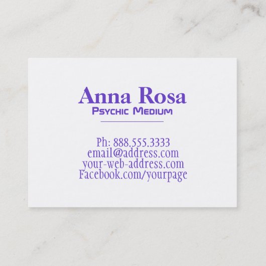 *~* Nebula Galaxy Cosmic Sacred Geometry Visitekaartje (Achterkant)