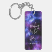 Nebula Galaxy Inspirerend AcrylSleutelhanger Sleutelhanger (Voorkant Links)