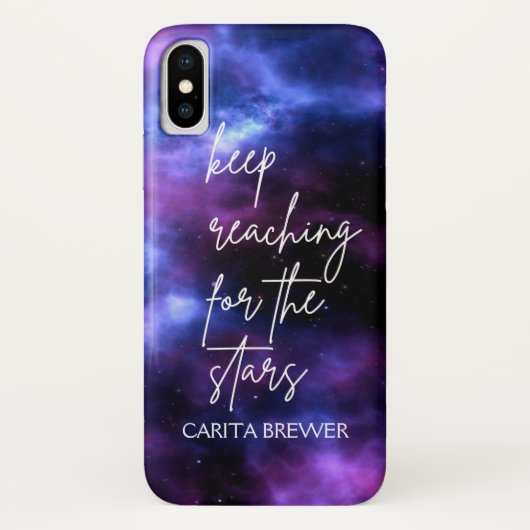 Nebula Galaxy Inspirerend iPhone X Hoesje (Achterkant)
