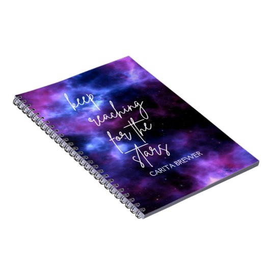Nebula Galaxy Inspirerend Notitieboek (Rechterzijde)