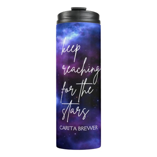 Nebula Galaxy Inspirerend Thermal Tumbler Thermosbeker (Voorkant)