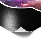 Nebula Hand Print Foto Afdruk (Hoek)