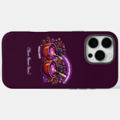 Nebula Hemels Koffie Katten Schattig Paars Case-Mate iPhone Case (Achterkant (horizontaal))