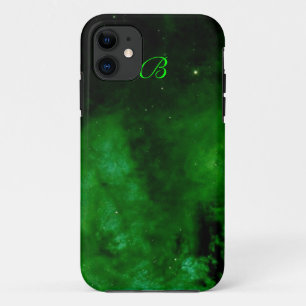 Nebula in Alien Green iPhone 5 hoesje