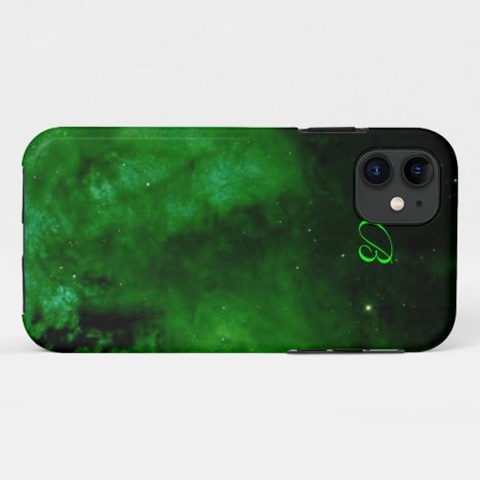 Nebula in Alien Green iPhone 5 hoesje (Achterkant (horizontaal))