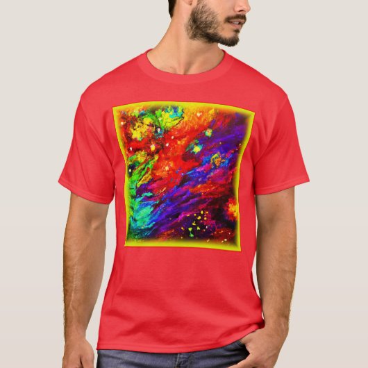 Nebula In Our Universe Painting. Buy Now T-shirt (Voorkant)