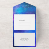 Nebula Interstellar All-in-One Weddenschap All In One Uitnodiging (Buitenkant)