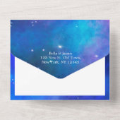 Nebula Interstellar All-in-One Weddenschap All In One Uitnodiging (Achterkant)