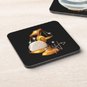 Nebula libra venus dierenriem bier onderzetter (Linkerzijde)