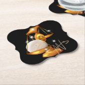 Nebula libra venus dierenriem kartonnen onderzetters (Gekanteld)